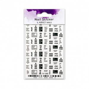 Perfect Nails Nail Stickers - PNDM65 Script 