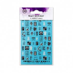 Perfect Nails Nail Stickers - PNDM66 Quotes 3D 
