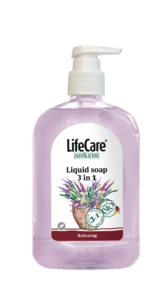 Life Care 3 az 1-ben folyékony szappan, levendulával és BIO növényekkel 500 ml 