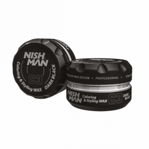 Nish Man C3 Fekete Hajszínező Wax - 100 ml 