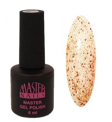 Master Nails MN 6ml Gel Polish: 143 - Rose & Arany Glitter gél lakk 0