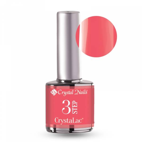 Crystal Nails 3 Step CrystaLac - 3S85 Neon Flamingóvirág 8ml Géllakk 0