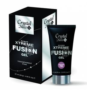 Crystal Nails  Xtreme Fusion AcrylGel - Transparent Pink 30g  