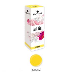 Crystal Nails Art Gel - Art Yellow 5ml Festőzselé