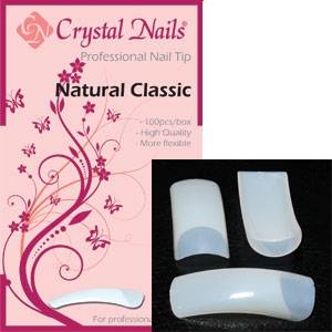Crystal Nails Natural Box  tip