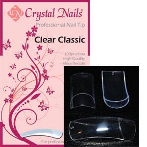 Crystal Nails Clear Box 100db tip