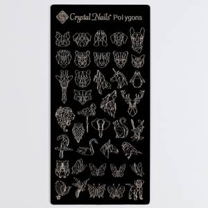 Crystal Nails Körömnyomda Lemez - Polygons 