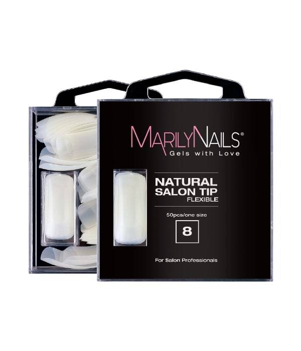 MarilyNails Natural Salon Tip Utántöltő 8 tip 0
