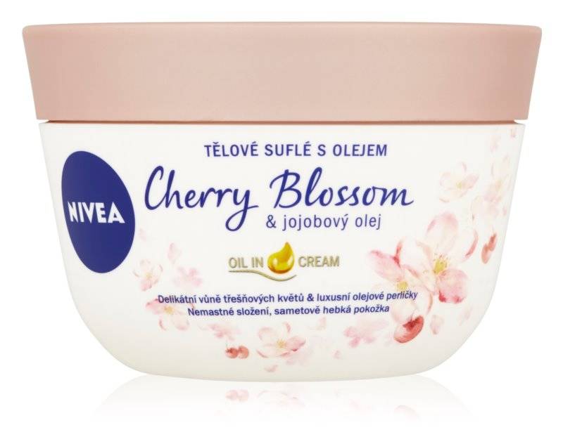 Nivea Cherry Blossom & Jojoba Oiltestápoló szuflé 200ml testápoló 0
