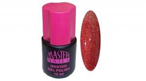 Master Nails 12 ml Gel Polish: 146 - Piros Glitter gél lakk