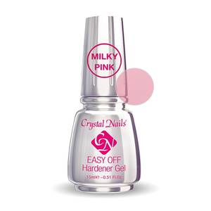 Crystal Nails Easy Off Hardener Gel Milky Pink 13ml 