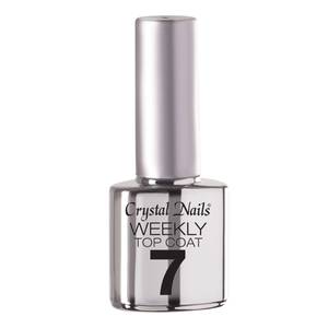 Crystal Nails Weekly Top Coat - 7 Napig Tartó Fény 4ml 