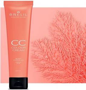 BRELIL CC Color Cream – Színező hajpakolás Korall színező pakolás