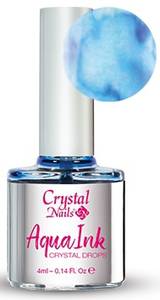 Crystal Nails Aqua Ink Crystal Drops - Blue 4ml 