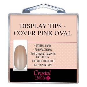 Crystal Nails  Display Tips - Cover Pink Oval  tip
