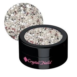 Crystal Nails Diva Glitters - 1 Fehér Ezüst 