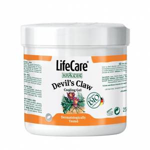 Life Care Kräuter® ördögcsáklya hűsítő gél BIO gyógynövényekkel - csökkenti a gyulladásokat 250ml 0