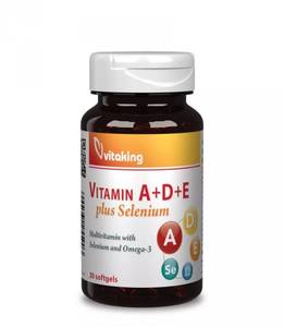 Vitaking A+D+E - Vitamin + Szelén 30db 