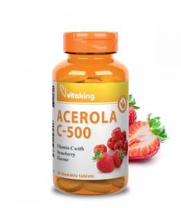 Vitaking C-500 Acerola Epres Rágótabletta 40db 0