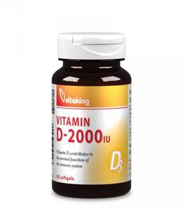 Vitaking D3 Vitamin 2000NE Lágykapszula 90db 
