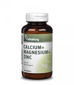 Vitaking Kalcium - Magnézium - Cink 100db 
