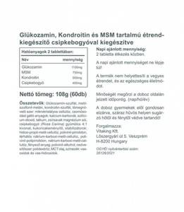 Vitaking Glükozamin + Kondroitin + MSM 60db 1