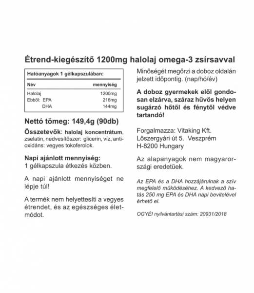 Vitaking Omega-3 1200mg 90db 1