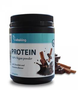 Vitaking Vegan Csokoládé - Fahéj Ízű Protein Por 400g 
