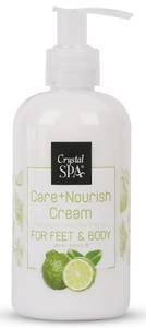 Crystal Spa Care+ Nourish Cream For Feet And Body - Hidratáló Krém 250ml 