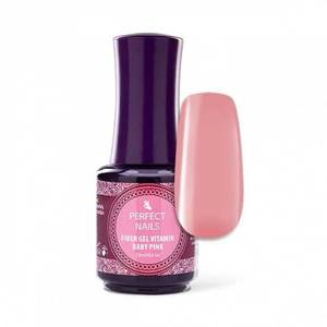 Perfect Nails Üvegszálas Fiber Gel Vitamn - Baby Pink 15ml 0