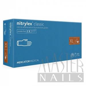 Master Nails Nitrylex Classic Kék XL-es Méret 100db kesztyű