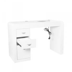 132081 Beépített Porelszívós Fehér manikűrös asztal 1