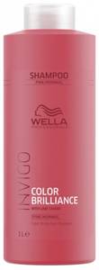 Wella Professionals  Invigo Color Brilliance Színvédő Sampon - Normál, Vékonyszálú Hajra 1000ml 