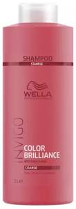 Wella Professionals  Invigo Color Brilliance Színvédő Sampon - Vastagszálú Hajra 1000ml 0