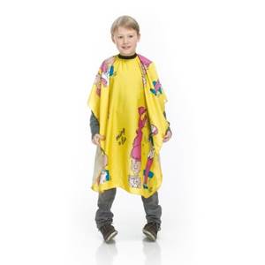  XS370489 Yellow gyerek beterítő kendő hajvágókendő