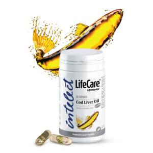 Life Care Tőkehalmájolaj, Omega 3-mal, A- és D-vitaminnal 30 kapszula 