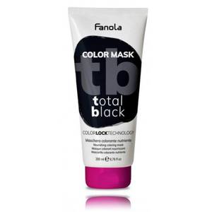 Fanola Color Maszk - Total Black Fekete - 200 ml 