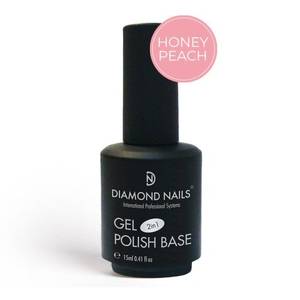 Diamond Nails Rubber Base - Honey Peach 15ml 