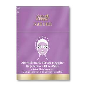 Stella Golden GREEN Nature Mélyhidratáló,Regeneráló Tablettás Fátyol Arcmaszk Aktiváló Szérummal 1 db 