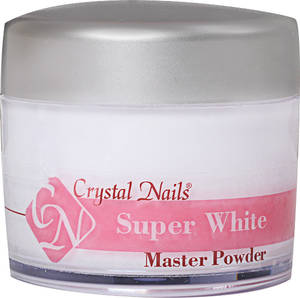 Crystal Nails Master Powder Super White 100g Építő Porcelánpor