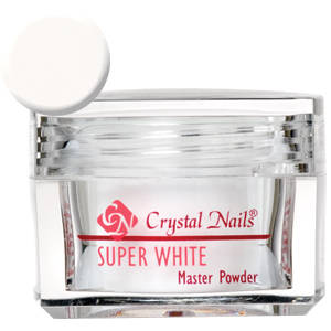 Crystal Nails Master Powder Super White 28g Építő Porcelánpor