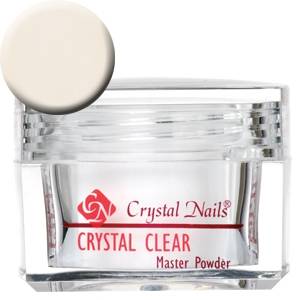 Crystal Nails Master Powder Crystal Clear 17g Építő Porcelánpor 0