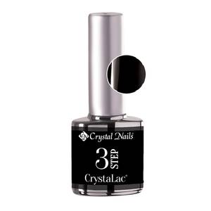 Crystal Nails 3 Step Dekor CrystaLac - GL55 Fekete 8ml Géllakk