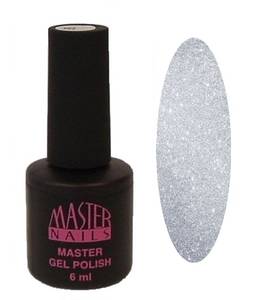 Master Nails MN 6ml Gel Polish: 141 - Ezüst Glitter gél lakk 0