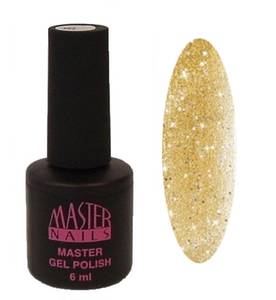 Master Nails MN 6ml Gel Polish: 142 - Arany Glitter gél lakk