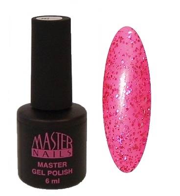 Master Nails MN 6ml Gel Polish: 147 - Pink Glitter gél lakk 0