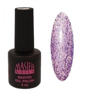 Master Nails MN 6ml Gel Polish: 149 - Lila Glitter gél lakk