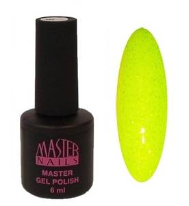 Master Nails MN 6ml Gel Polish: 175 - Csillámos Neon Sárga gél lakk